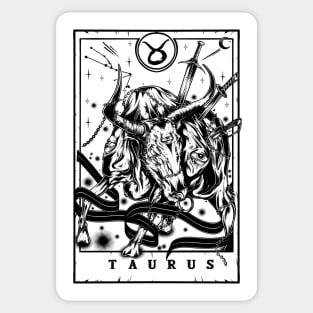 Taurus Zodiac Tarot Sticker